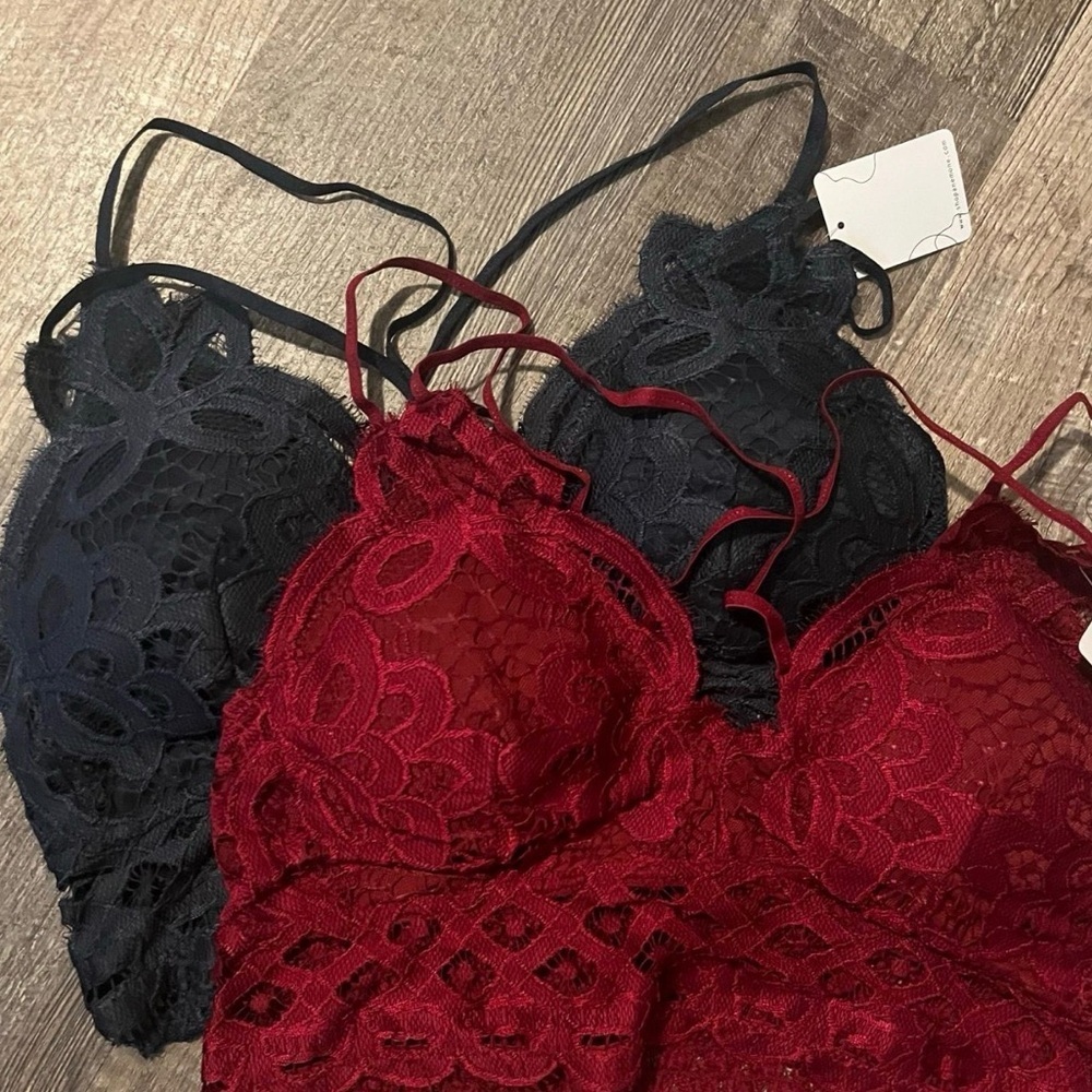 Elegant Crochet Black Lace Bralette NWT plus size